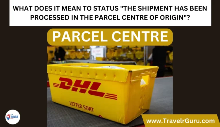 The shipment has left the import parcel center in the destination country / destination