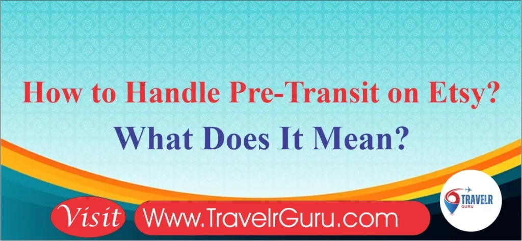 What does pre transit mean on etsy and how to deal with its
